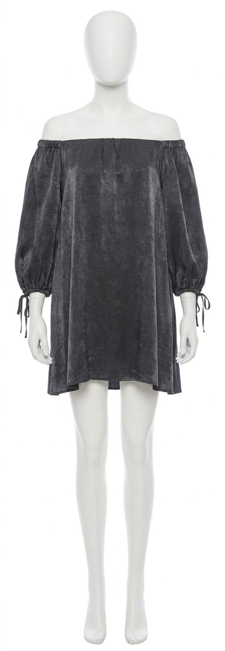 NEW FREE PEOPLE mara mini dress in graphite